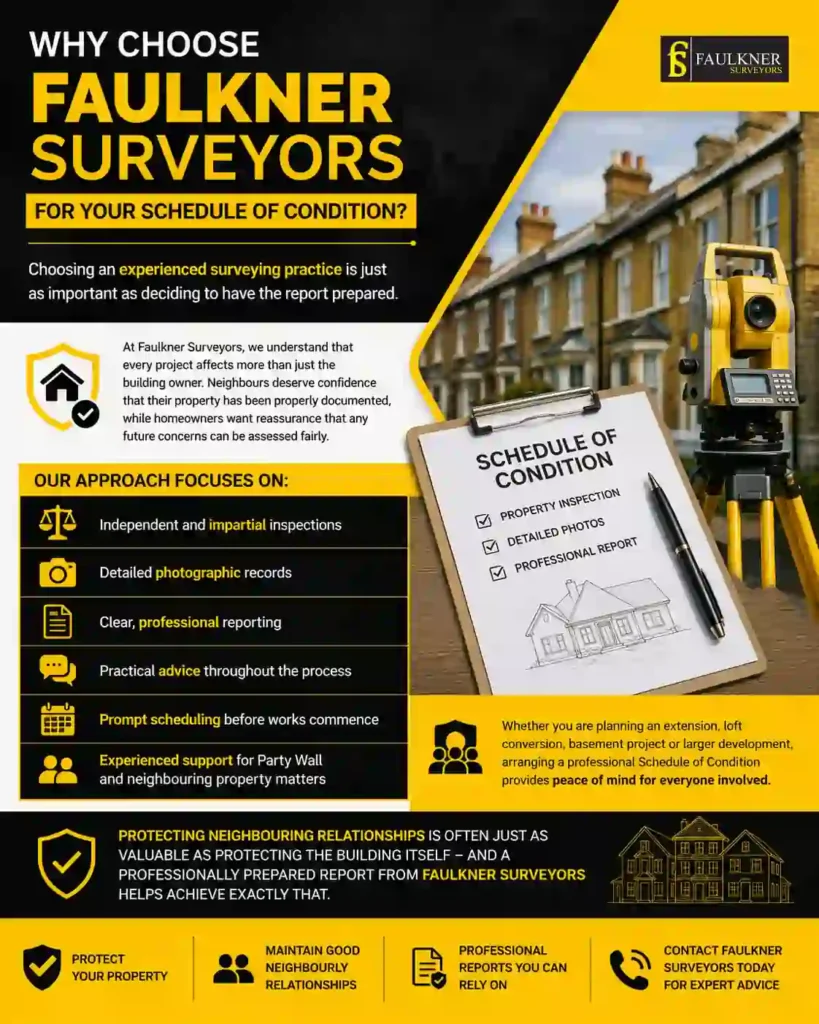 Schedule of Condition: What It Is and Why It Protects Both Neighbours 3 Why Choose Faulkner Surveyors for Your Schedule of Condition Bicester?